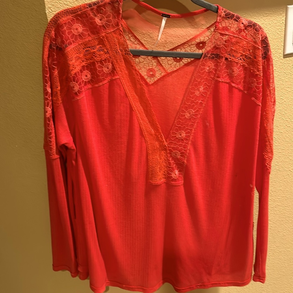 Free people ladies blouse size medium